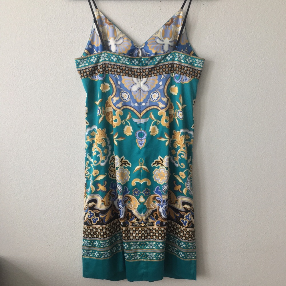 Vintage Art Deco Satin Mini Dress - Picture 8 of 13